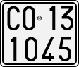 License plate of Italy, Motorcycles (1927 year series)
