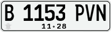License plate of Indonesia, Regular plates