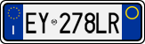 License plate of Italy, Cars (1994 year series)