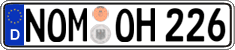 German license plate, Regular plates