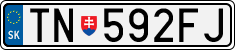 License plate of Slovakia, Cars