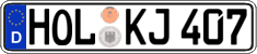 German license plate, Regular plates
