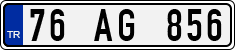 License plate of Turkey, Regular plates