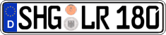 German license plate, Regular plates