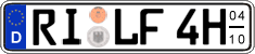 German license plate, Seasonal plates (Oldtimers)