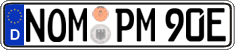 German license plate, Electric vehicles