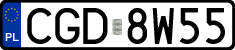 License plates of Poland, Regular car plates