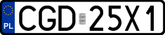 License plates of Poland, Regular car plates