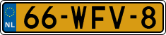 License plate of the Netherlands, Trailers