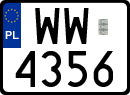 License plates of Poland, Special vehicles and motorcycles