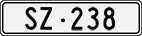 License plate of Switzerland, Cars