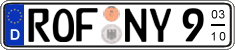 German license plate, Seasonal plates