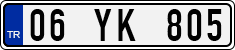 License plate of Turkey, Regular plates