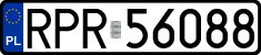License plates of Poland, Regular car plates