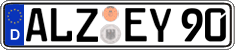 German license plate, Regular plates
