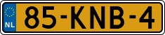 License plate of the Netherlands, Cars