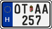 license plates of Hungary, Oldtimers (2022)