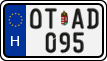 license plates of Hungary, Oldtimers (2022)