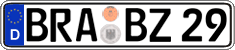 German license plate, Regular plates