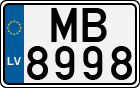 License plate of Latvia, Motorcycles