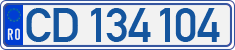 License plate of Romania, Diplomatic