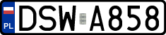 License plates of Poland, Regular car plates