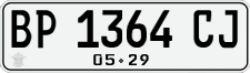 License plate of Indonesia, Regular plates