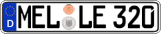 German license plate, Regular plates