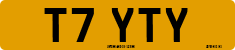 License plate of the United Kingdom, 1983 year system