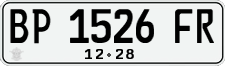 License plate of Indonesia, Regular plates