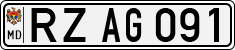 License plate of Moldova, Cars (1992)