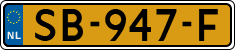 License plate of the Netherlands, Cars