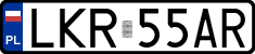 License plates of Poland, Regular car plates