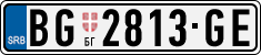 License plate of Serbia, Cars