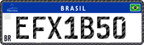 License plate of Brazil, Private owners (Mercosul)