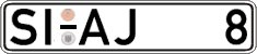 German license plate, Regular plates