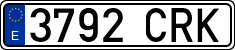 License plates of Spain, Ordinary (2000)