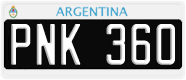 License plate of Argentina, Cars (1995, ABC 123)