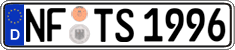 German license plate, Regular plates