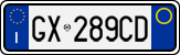 License plate of Italy, Cars (1994 year series)