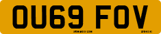 License plate of the United Kingdom, 2001 year system