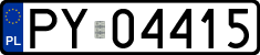 License plates of Poland, Regular car plates