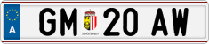 License plate of Austria, Regular plates