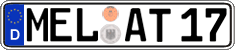 German license plate, Regular plates