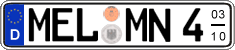 German license plate, Seasonal plates