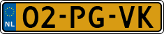 License plate of the Netherlands, Cars