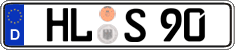 German license plate, Regular plates