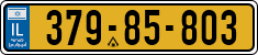 License plate of Israel, Regular plates
