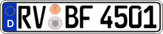 German license plate, Regular plates