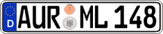 German license plate, Regular plates